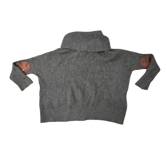 Autumn Cashmere Womens Turtleneck Oversized Size Med Pullover Sweater Gray Wool - Picture 2 of 5